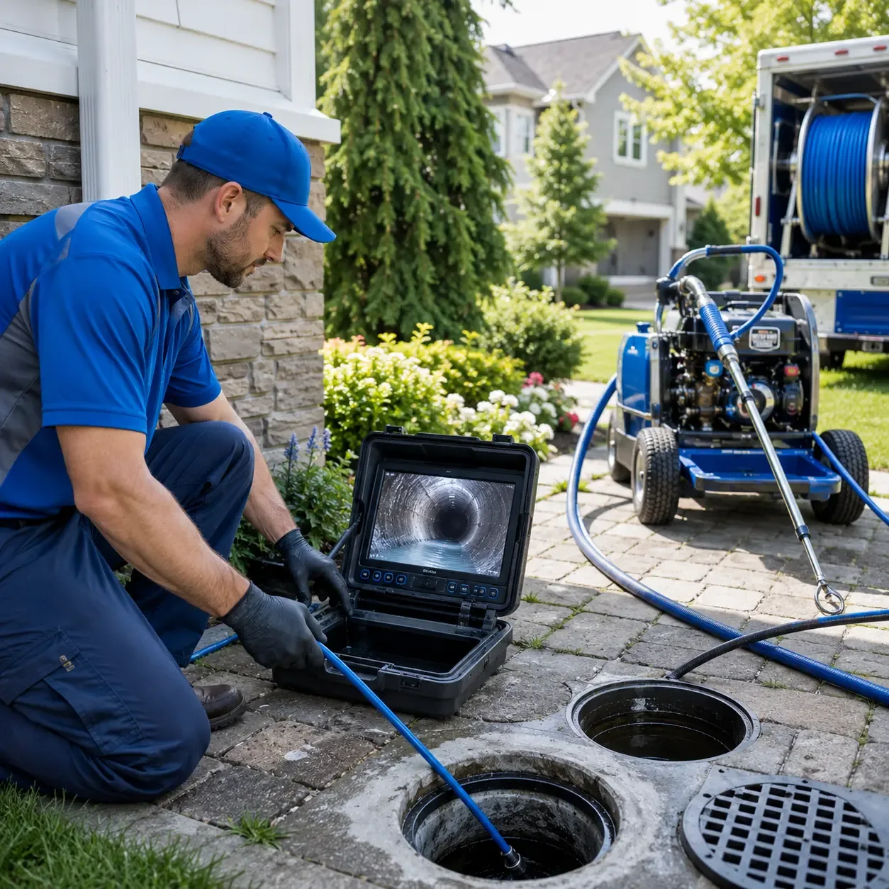 Outdoor drain cleaning professionals serving Cameron Mills, NY